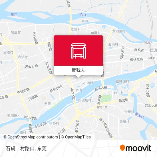 石碣二村路口地图