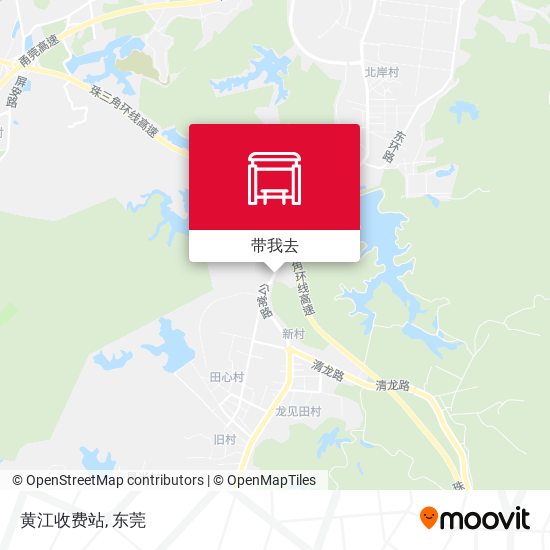 黄江收费站地图