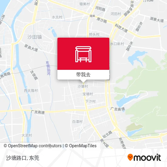 沙塘路口地图