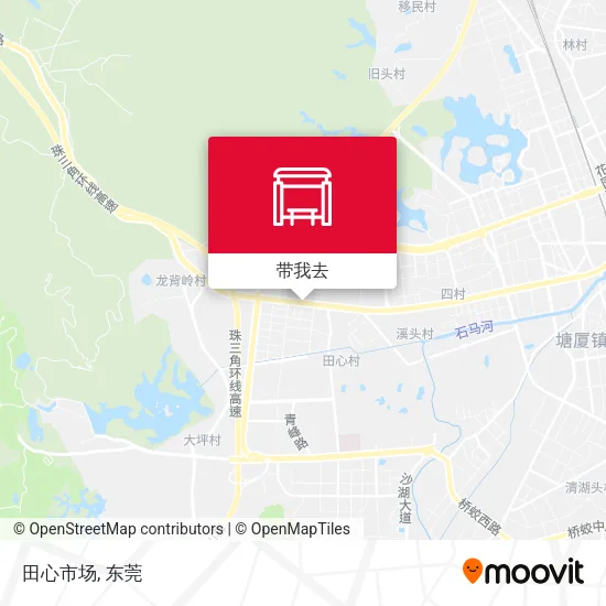 田心市场地图