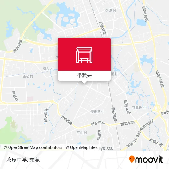 塘厦中学地图