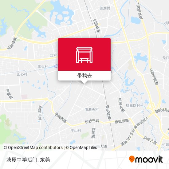 塘厦中学后门地图