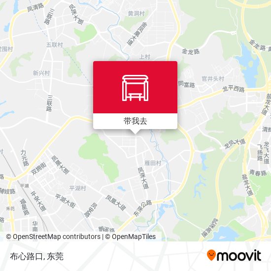 布心路口地图