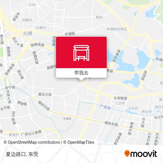 夏边路口地图