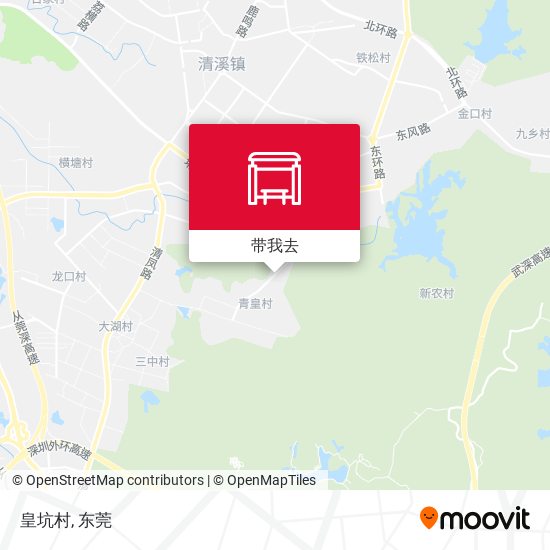 皇坑村地图