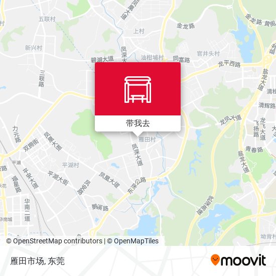 雁田市场地图