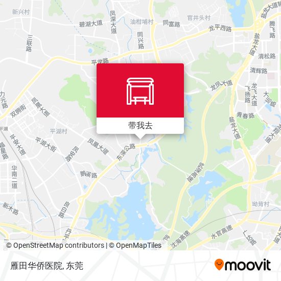 雁田华侨医院地图