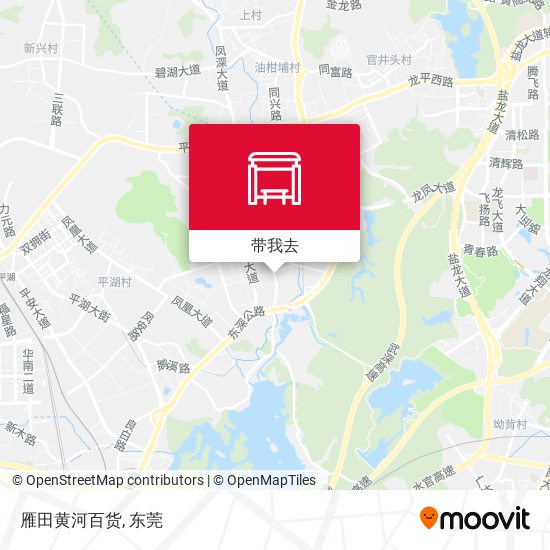 雁田黄河百货地图