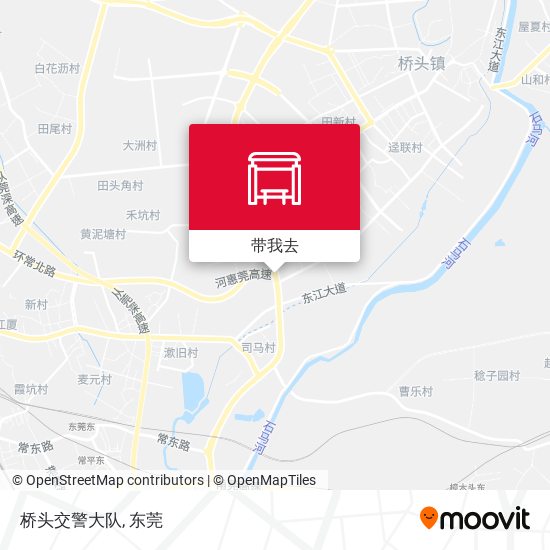 桥头交警大队地图