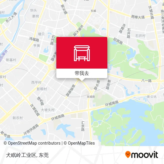 犬眠岭工业区地图