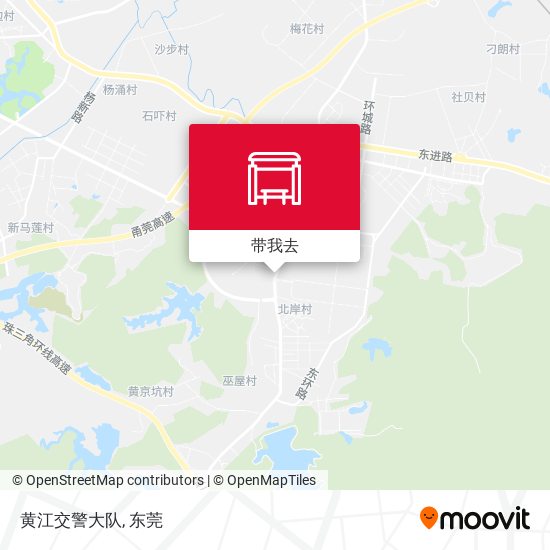 黄江交警大队地图