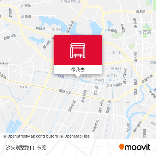 沙头别墅路口地图