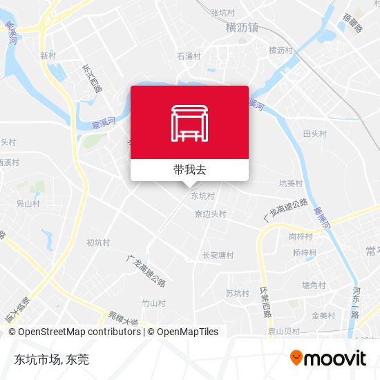 东坑市场地图