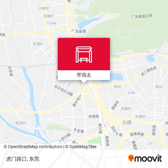 虎门路口地图