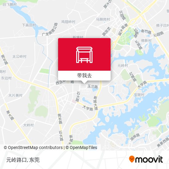 元岭路口地图