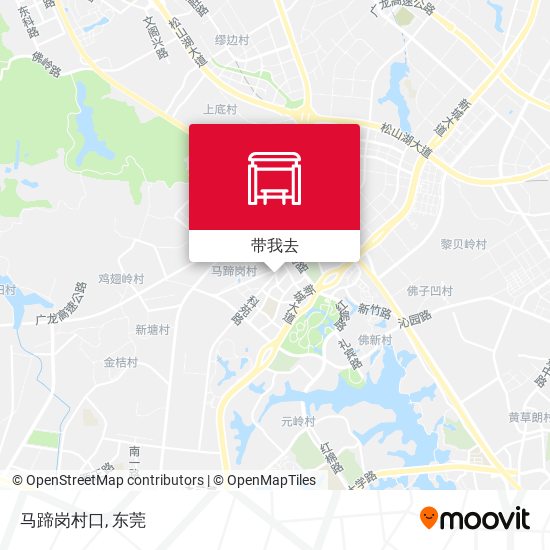 马蹄岗村口地图