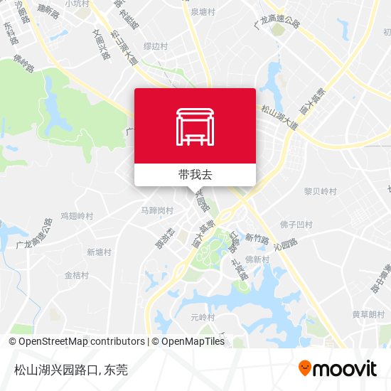 松山湖兴园路口地图