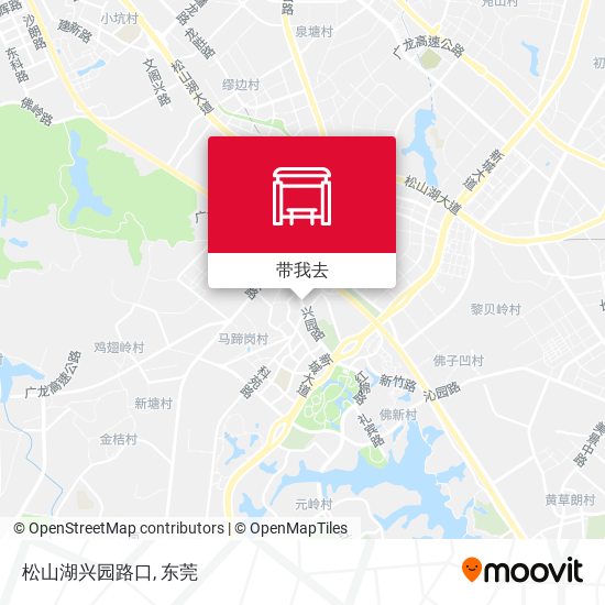 松山湖兴园路口地图