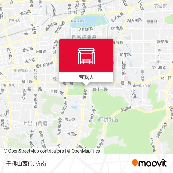 千佛山西门地图