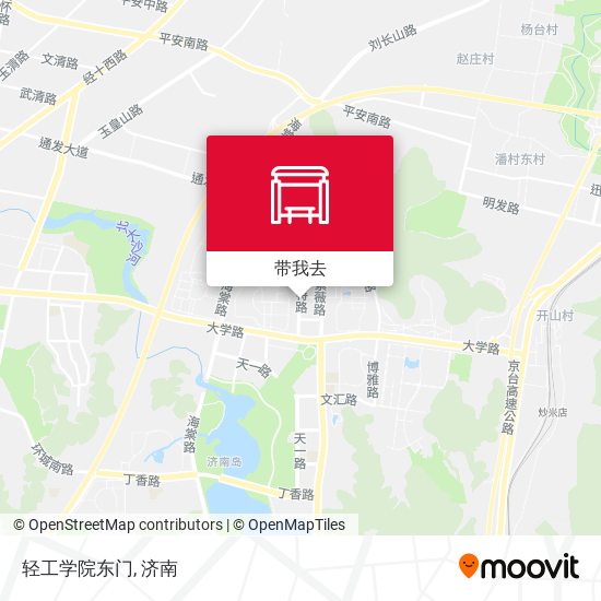 轻工学院东门地图
