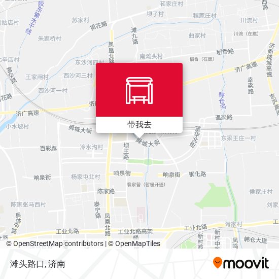 滩头路口地图