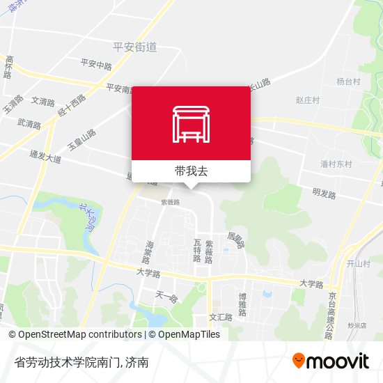 省劳动技术学院南门地图