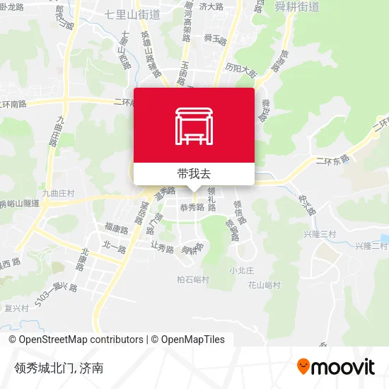 领秀城北门地图