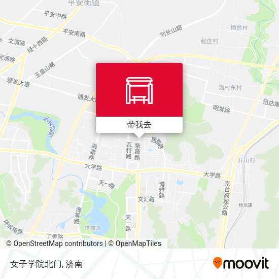 女子学院北门地图