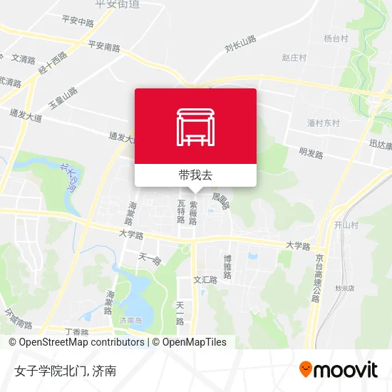 女子学院北门地图