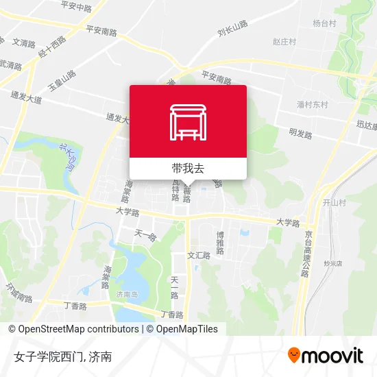 女子学院西门地图