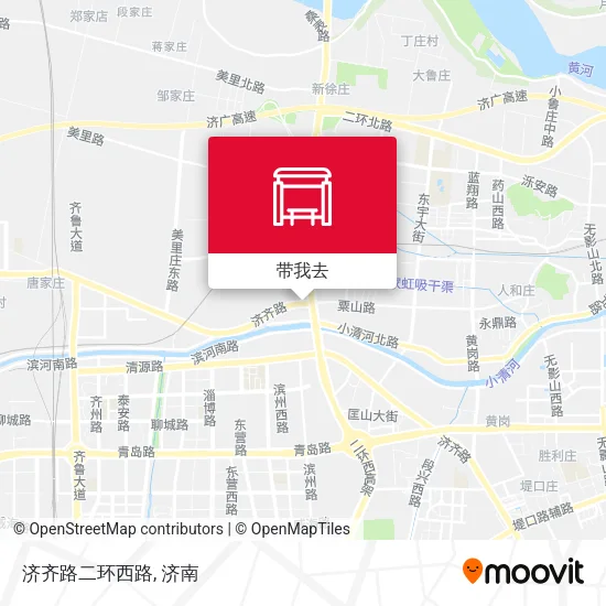 济齐路二环西路地图