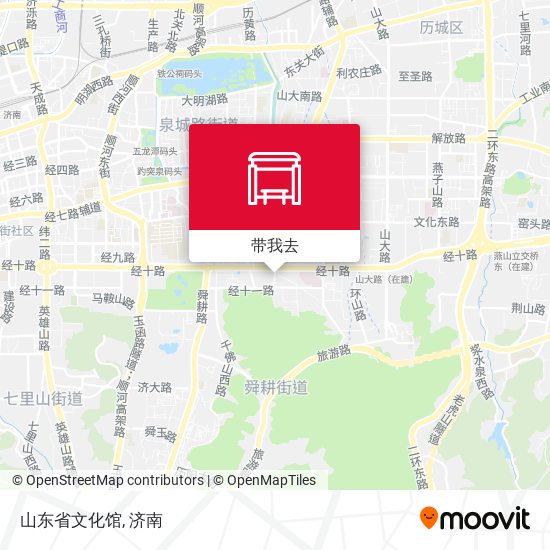 山东省文化馆地图