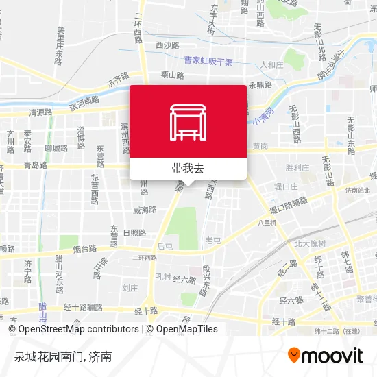 泉城花园南门地图