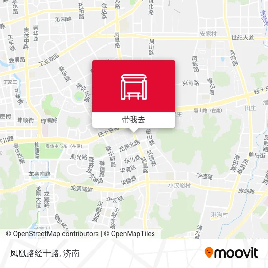 凤凰路经十路地图