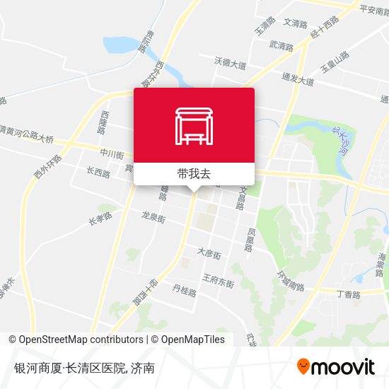 银河商厦·长清区医院地图