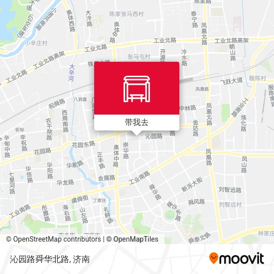 沁园路舜华北路地图