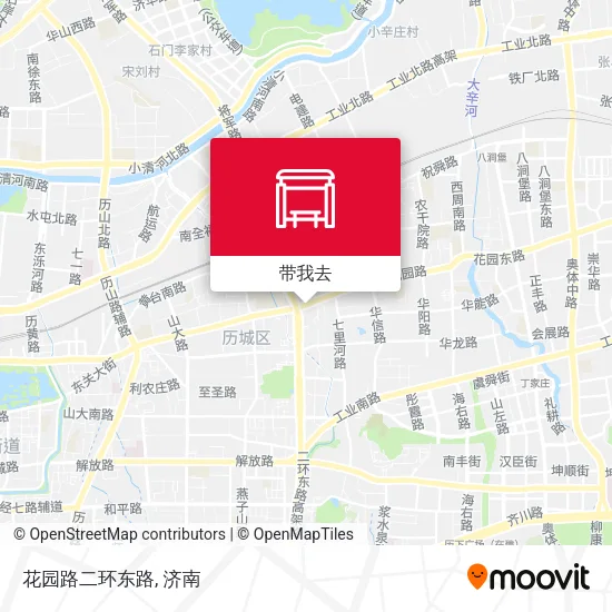 花园路二环东路地图