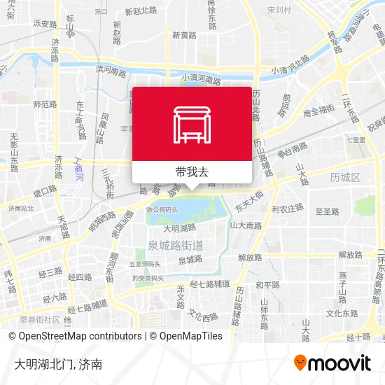 大明湖北门地图
