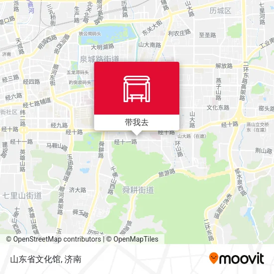 山东省文化馆地图