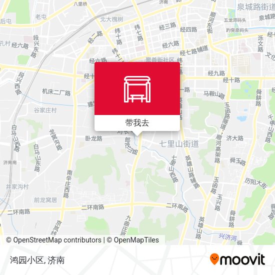 鸿园小区地图