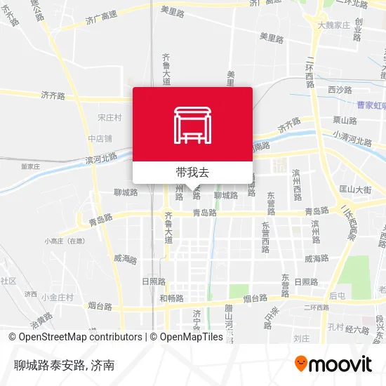 聊城路泰安路地图