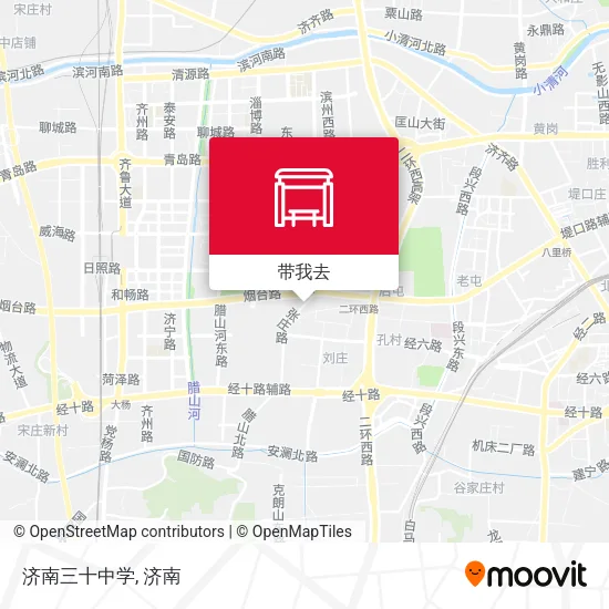 济南三十中学地图