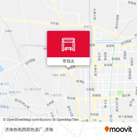 济南热电西部热源厂地图