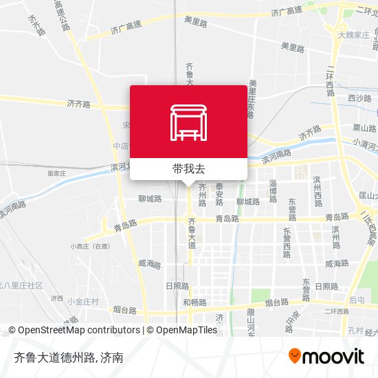 齐鲁大道德州路地图