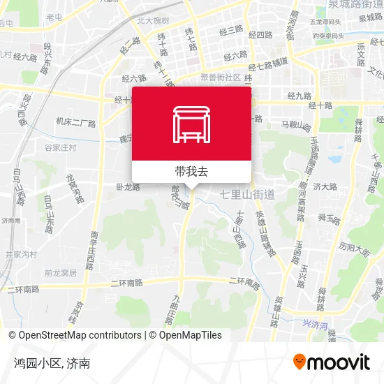 鸿园小区地图