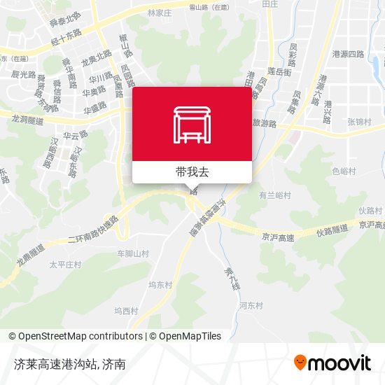 济莱高速港沟站地图