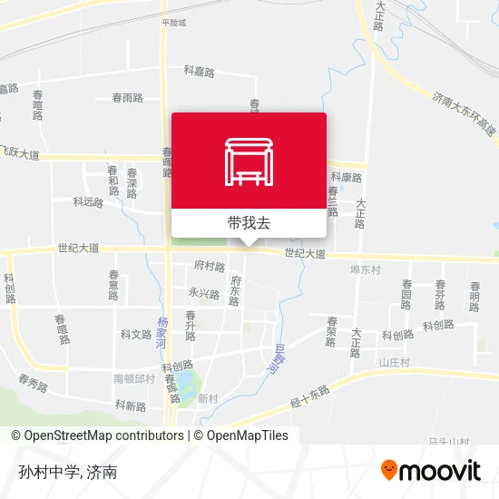 孙村中学地图