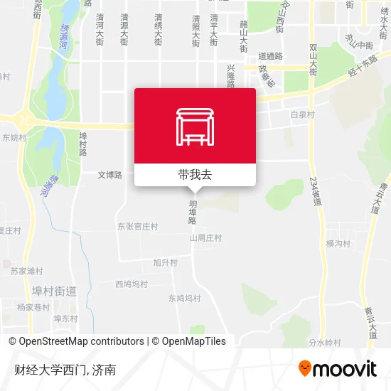 财经大学西门地图