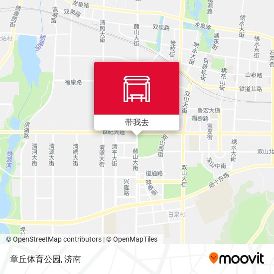 章丘体育公园地图