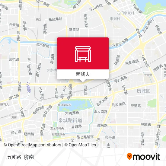 历黄路地图